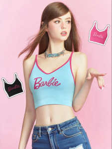 Miss Curiosity | Barbie Collaboration Sporty Beauty Back Camisole Bralet