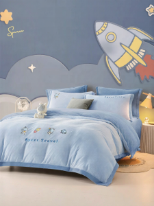 Boyang Home Textile | Cartoon Thickened Childrens Bedding Set with Double-sided Flannel and Milk Velvet