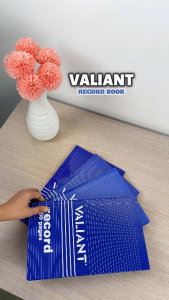 Valiant Record Book Red Lines 4 Variants 150 200 300 500 Pages Smooth Paper Durable for School and Office Log Books Recordings