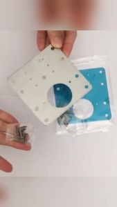 ZEO Cabinet Hinge Repair Plate Stainless Steel Brackets Cupboard Door Hinge Repair Plate 90mm*90mm