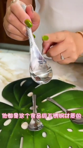 ช้อนสแตนเลส ช้อน คุณภาพสูงสำหรับมื้อเย็น ช้อนชาสีเงิน ช้อนข้าวช้อนอเนกประสงค์ด้ามยาว