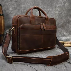 Tas Laptop Kulit bisa masuk 15inch Tas jinjing Tas pria