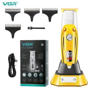 VGR | VGR Electric Hair Clipper Rechargeable Portable Home Appliance Personal Care Barber Trimmer For Men LCD USB Salon VGR V-277