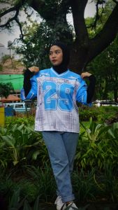 Jersey Vintage Oversize Rugby & Baseball: Desain Streetwear Boxy Oversized