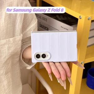 Luxury Skin Feel Silicone Wave Pattern Phone Case for Samsung Galaxy Z Fold 8 Ultra 7 6 5 4 Candy Color Anti-drop Protect Cover