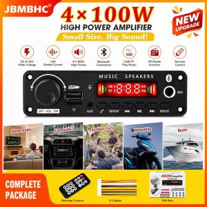 JBMBHC 400W Amplifier Bluetooth MP3 WMA APE Decoder Board DC8-26V Car Audio Microphone USB TF FM Radio DIY Mp3 Music Player