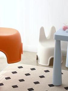 Cute Rabbit Childrens Plastic Backrest Chair