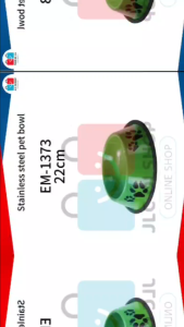 DOG /CAT Pet bowls Stailess stell color food bowl