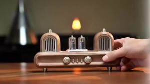 New AS33 Retro Wireless Bluetooth Speaker with USB Flash Drive Support Outdoor Desktop Ornament Audio Card Compatible
