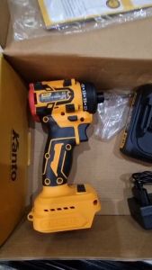 KANTO สว่านไขควงกระแทก ไร้สาย 20V. รุ่น KT-POWER-ID08 (แบตเตอรี่ 1 ก้อน +ที่ชาร์จ) มอเตอร์ Brushless สว่าน กระแทก