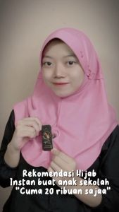 1 PCS Kerudung Instant Tali Tutup Serut Pinggir/ Jilbab Sekolah PAUD SD SMP SMA Madrasah Ibtidaiyah Tsanawiyah Aliyah