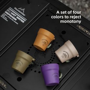 MOUNTAINHIKER  New 4PCS Accompanying Cup Outdoor Camping Water Cup Picnic Coffee Cup Portable Food Grade Cup Set Bait Cup