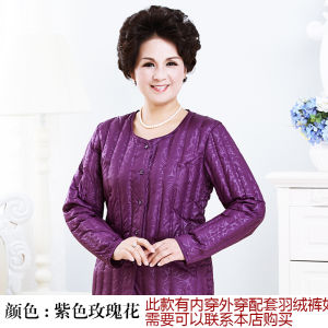 Áo Khoác Lông Vũ Ngắn Nhẹ Cho Bà Ngoại Yaloo Thời Trang Thu Đông Ấm Áp Thoải Mái Bằng Vải Polyester Trang Phục Thường Ngày