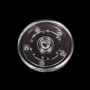 1/3/6PCS Round Base 360-Degree Acrylic Turntable Round Clear Rotating Display Stand Transparent Plastic Rotary Table Jewelries