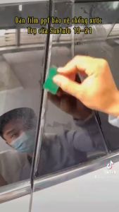 HYUNDAI SANTAFE 2021-2024 - Phim PPF dán trụ cửa -AUTO6 Made in Việt Nam chống xước che phủ các vết xước cũ.