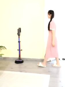 XiaoMI Cordless Wet Dry Vacuum Cleaner CyclonePure Pro Wireless Floor and Hand Vacuum Combo with 3-in-1 Brush Head Attachments Upright Handle Design