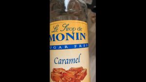 Monin Sugar-Free Caramel Syrup 700ml - Zero Sugar Coffee & Dessert Syrup | True-to-Nature No Bitter Aftertaste