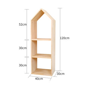 Childrens Room Wooden Multi-level Storage Shelf