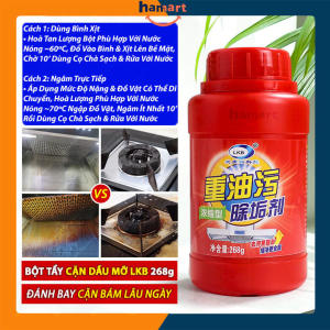 Bột Tẩy Cặn Dầu Mỡ Nhà Bếp Đa Năng LKB Hộp 268g Tẩy Trắng Xoong Nồi INOX Hiệu Quả Tiện Lợi