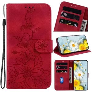 Wallet Bags Flip Cover Flower Case For For Redmi 14C Magnetic Leather Phone Cases Lily
