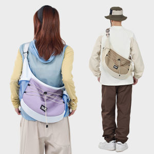 Street Style Dumpling Shape Sports Travel Commuter Bag Large Capacity Crossbody Bag for Men And Women Single Shoulder Bag