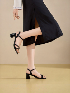 Josiny | Summer New Simple Adjustable Strap High Heels
