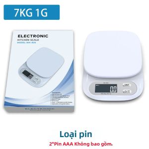 Cân Nhà Bếp Kỹ Thuật Số LCD 7kg/1g 3kg/01g Để Pha Cà Phê Thực Phẩm Nướng Trái Cây Sữa - Cân Bằng Đo Trọng Lượng Gia Đình