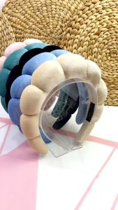 Bando Bandana Scrunchie Scrunchy Shell Busa Tebal Jumbo Fluffy Empuk Polos Cloud Hairband Wanita Cewek Korea Korean Style Fashion Head Band Aksesoris Rambut Headband Awan Lebar Viral