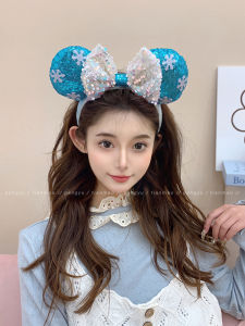 Elegant Butterfly Knot Hairband Womens Disney Theme Park 2024 New Cute Outfit Match High Hairline Fresh Outrageous Fashion Accessories