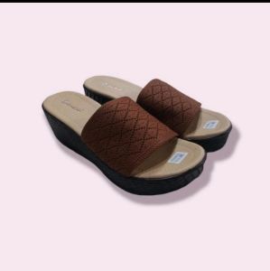 Sandal Slop Rajut Cewek/Sandal rajut wedjes