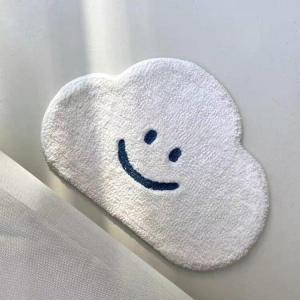 Cloud Pattern White Modern Minimalist Decorative Rug