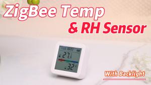 SMATRUL Wifi Smart Temperature And Humidity Sensor With Backlight Tuya ZigBee 3.0 Wifi Temperature Humidity Sensor Indoor Hygrometer Thermometer Detector Tuya/Smart Life App  Remote Control Voice control for Alexa Google Home