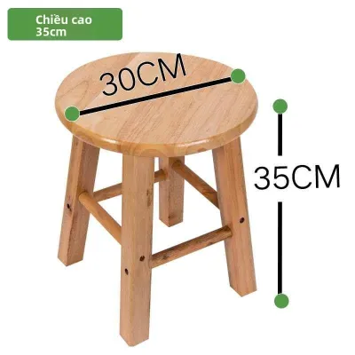 SINAIER | Ghế Đôn Tròn Gỗ Tự Nhiên Nhiều Kích Cỡ