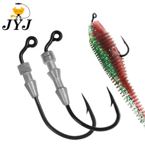 JYJ 10pieces 0.6g 1g fishing jigging hook Stroller hover rigsor soft lure worm bait small fishing hook rigs