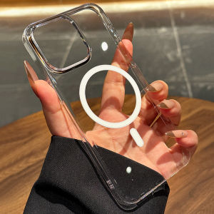 MENGKE.CASE | เคสโทรศัพท์บางมากใสสำหรับ iPhone 16/15 Pro พร้อมชาร์จแม่เหล็ก