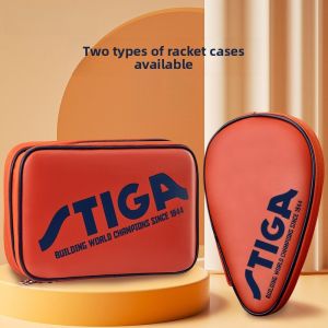 Stiga Square Badminton Racket Bag Double Layer Gourd Shaped Ping Pong Racket Storage Bag Sports Fitness Fans Supplies