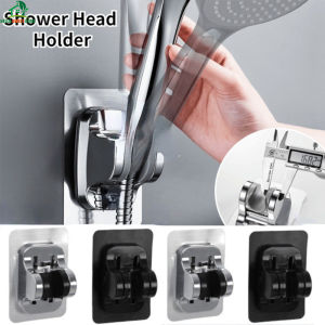 ตัวยึดหัวฝักบัวฝักบัวติดผนังแบบไม่ติดเล็บปรับได้90 ° ที่รองศีรษะอาบน้ำอุปกรณ์เสริมวางของในห้องน้ำที่ยึด
