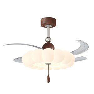 FANZHEN | Retro Cream Style Quiet Ceiling Fan Light