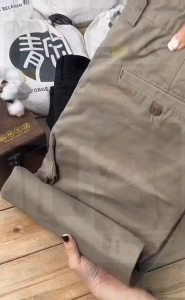 Quần KaKi Nam Trung Niên Ống Đứng From rộng Quần nam trung niên công sở đẹp từng chi tiết nhỏ chuẩn From Chuẩn Dày Dặn Bền Màu