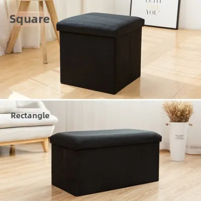 ZHENG FU | Luxury Multifunctional Linen Storage Stool