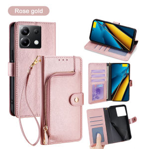 TAOYUNXI | Ốp Điện Thoại Da Cao Cấp Có Khóa Kéo Dành Cho iPhone 17/17 Pro Max/16/15 Tích Hợp Ngăn Đựng Thẻ Chống Sốc Air COTEX Capinha Caha Cho iPhone