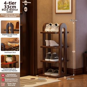 YONGJUE | Multi-Layer Storage Rack Slim Door Wood Simple Stylish