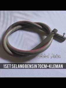 Selang Bensin 70 Cm + Klem German Quality Universal Selang Minyak Motor Selang BBM Tahan Minyak Part