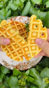 Chigoo máy làm bánh waffle mini máy nướng bánh waffle cao cấp máy nướng bánh mì sandwich máy chiên bánh
