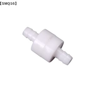 1PC White 8mm Plastic One Way Inline Check Valve Fuel Gas Liquid Water Suitable for water petrol oils【SMQ】【SMQ】