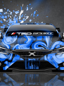 Sunshade Decal Sticker for Toyota Yaris Corolla Rumion Front Windshield TRD Pulling Flower Glass Decoration Sticker Customizable