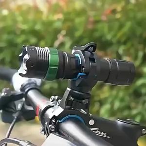 Bike Flashlight Holder Bicycle Mounting Bracket Flashlight Holder 360° Rotation Torch Clip for Cycling Riding