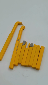 9Pcs Holder Bubut Pahat Bubut Besi Set Pisau Bubut Kayu Pisau Bubut Besi Baja Alat Pahat Kayu Keletool Turning Tool