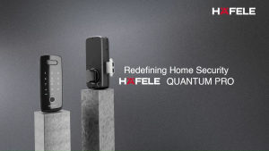 Hafele Quantum Pro Digital Gate Lock with Face & Palm Recognition | Free Installation | 2+1 Year Warranty