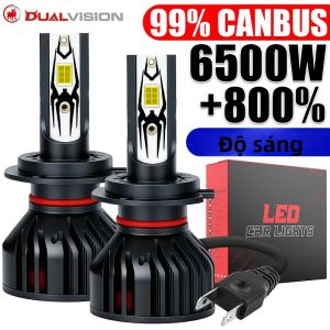 Đèn Pha Ô Tô LED 6500W H1 Auto Lamp Fan CANBUS 6500000LM H7 Bóng Đèn Ô Tô H4 H11 H8 H9 9005 HB3 9006 HB4 9012 Đèn Sương Mù Turbo - Bộ Nâng Cấp Đèn LED Ô Tô